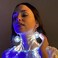 Flashingblinkylights LED Light Projecting Disco Ball Light Up Earrings For Women