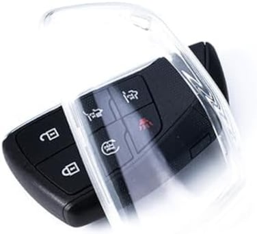 ل واضح تشيفي مفتاح فوب غطاء Tpu سيارة مفتاح فوب حالة صالح ل جي إم سي يوكون 2023 2022 2021 تشيفي تاهو الضواحي 1500 الملحقات 6 أزرار سيارة عن بعد مفتاح القضية شل حامي