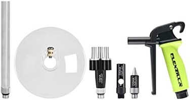 Flexzilla X3 6 Piece Blow Gun Kit, Quiet-Flo Tip, Xtreme-Flo Tip, 6 In. Extension, Chip Guard - Ag1200Fzkit