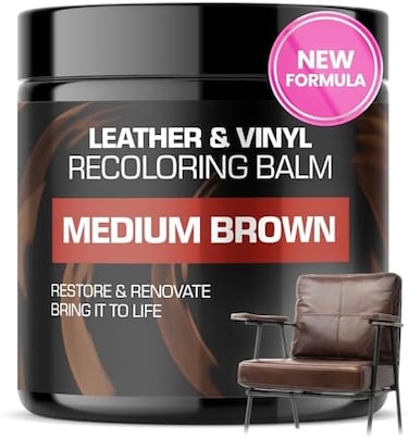 Fortivo Leather Recoloring Balm, Leather Color Restorer, Leather Scratch Remover, Leather Couch Scratch Repair, Leather Restorer For Couches, Leather Couch Paint, Leather Scratch Repair, Leather Balm