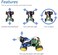 مجموعة السيارة الذكية 4Wd لـ Raspberry Pi 5 4 B 3 B+ Zero 2 W، تتبع الوجه، تتبع الخط، تتبع الضوء، تجنب العوائق، التحكم في التطبيق، الكاميرا، المؤازرة (Raspberry Pi غير متضمن)