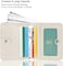 Funtor Leather Wallet For Women, Ladies Small Compact Bifold Pocket Rfid Blocking Wallet For Women, White
