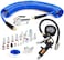 طقم ملحقات ضاغط الهواء 22 قطعة، طقم خرطوم ضاغط هواء بولي 1/4 بوصة × 25 قدم، تركيبات هواء سريعة التوصيل 1/4 بوصة Npt، مقياس نفخ الإطارات، مسدس نفخ، مقابس دوارة