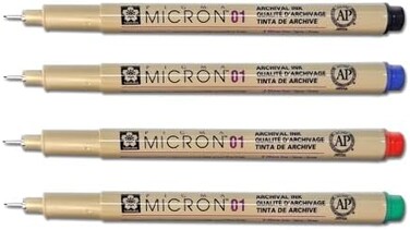 G.T. Luscombe Company, Inc. Pigma Micron 01 Bible Note Pen Kit (Set Of 4)