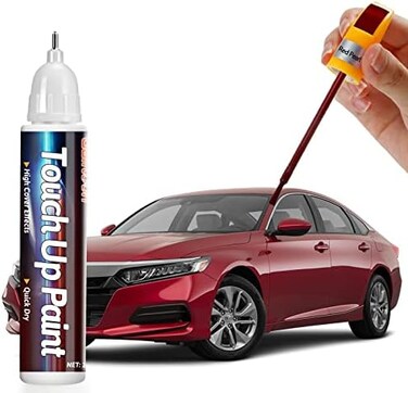 Red Pearl Touch Up Paint Pen For Cars, Car Paint Scratch Repair, Two-In-One Car Touch Up Paint Fill Paint Pen, Quick &amp; Easy Solution To Repair Minor Automotive Scratches 0.4 Fl Oz