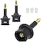 Digital Fiber Optic Toslink To 3.5mm Jack (Mini Toslink), Female To 3.5 mm Mini Male Optical Audio Connector Adapter（3Pack）