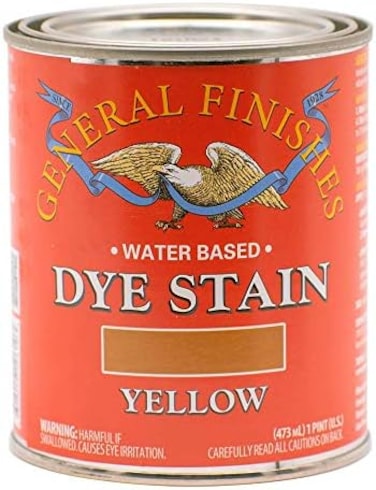 General Finishes Dpy Water Based Dye, 1 Pint, Yellow