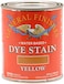 General Finishes Dpy Water Based Dye, 1 Pint, Yellow