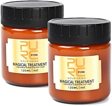 Purc Conditioner, Firstfly Advanced Molecular Keratin Magical Hair Treatment Mask Professtional Hair Conditioner, 5 Seconds Repairs Damage Hair Root Hair Tonic Keratin Hair &amp; Scalp Treatment (120ml)