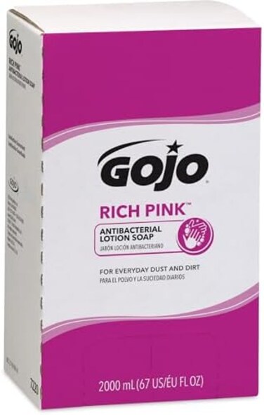 Gojo Rich Pink Antibacterial Lotion Soap