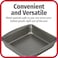 Goodcook Good Cook 04017 786173391991 8 Inch X 8 Inch Square Cake Pan, 8 X 8 Inch, Grey