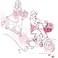 Gotz Bike Seat For Dolls Up To 20" - Easily Attaches With Ve