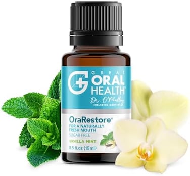 Great Oral Health Orarestore Bad Breath Treatment For Adults Halitosis: Dentist Formulated Rinse Concentrate Tooth Oil Liquid Toothpaste, Fresh Breath Mouthwash For Dry Mouth, Care, Gums &amp; Teeth 15ml