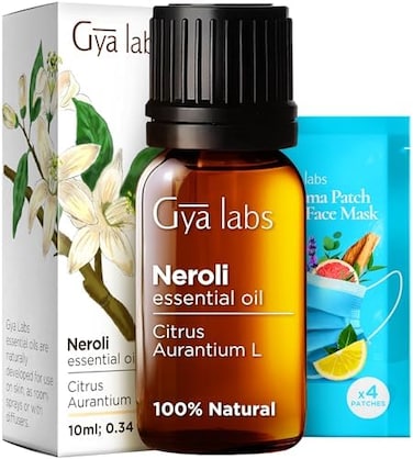 Gya Labs Neroli Essential Oil For Diffuser - 100% Pure &amp; Natural Fragrance For Skin - Therapeutic Grade Undiluted For Aromatherapy, Soap &amp; Candle Making (10ml)