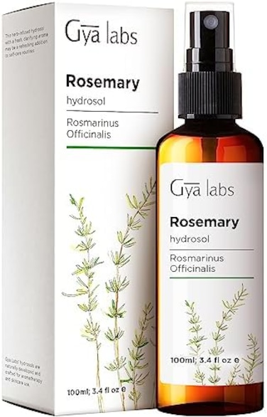 Gya Labs Rosemary Hydrosol For Hair Care - Face Mist Spray To Improve Concentration - Hair Spray For Frizzy And Dry Hair - 100 Pure Unrefined Essential Oil Spray And Body Mist - 100ml