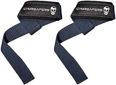 Gymreapers Lifting Wrist Straps For Weightlifting, Bodybuilding, Powerlifting, Strength Training, Deadlifts - Padded Neoprene With 18 Inch Cotton