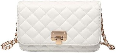 Women Leather Shoulder Bag Fashion Clutch Handbag Quilted Designer Crossbody Bag With Chain Strap