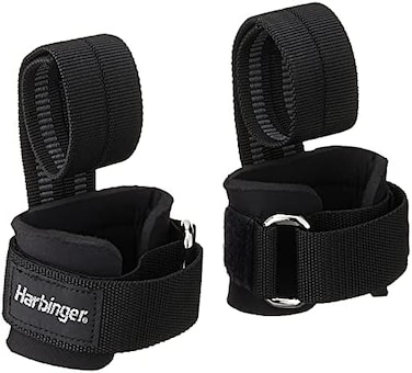 Harbinger Big Grip No-Slip Nylon Lifting Straps With Duragrip (Pair)
