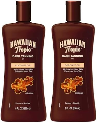 Hawaiian Tropic Dark Tanning Oil, 8 Fl Oz, (Pack Of 2)