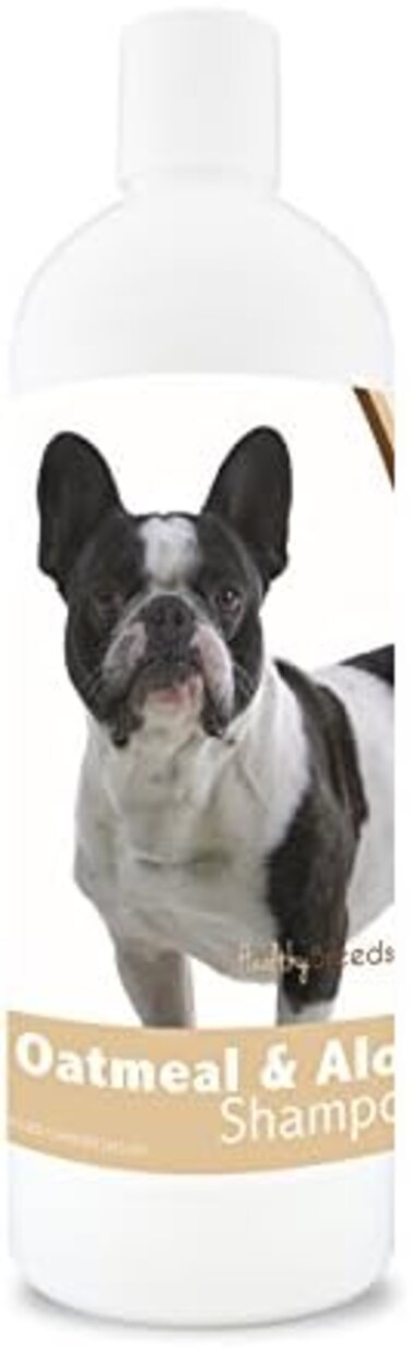 السلالات الصحية شامبو الشوفان البلدغ الفرنسي مع الألوة 16 أوقية