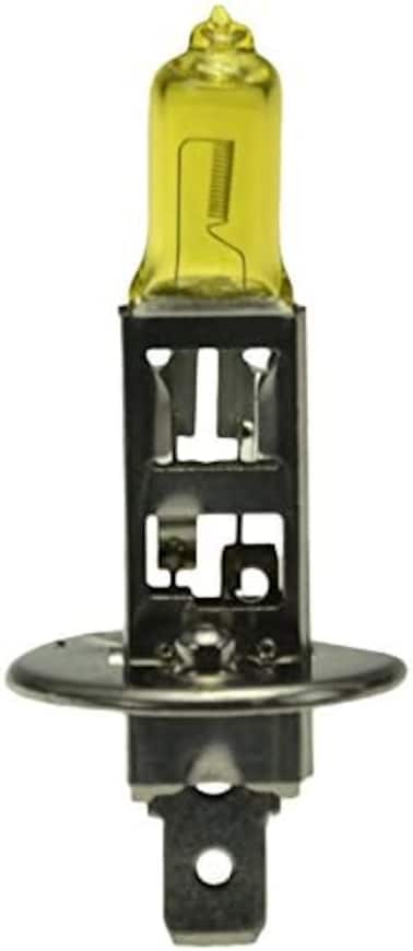 Hella H71070642 Optilux Xy Series H1 مصابيح هالوجين زينون صفراء، 12 فولت، 55 وات، قطعتان