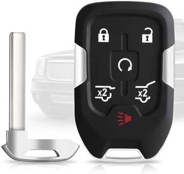 Smart Key Fob Shell Case Fit For 2014 2015 2016 2017 Chevy Tahoe Suburban/Gmc Yukon