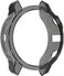 مناسب لجراب Garmin Fenix ​​5، جراب واقٍ من السيليكون الملون وغطاء حماية للإطار من الصدمات لساعة Garmin Fenix ​​5 Plus الذكية (أسود)