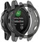 مناسب لجراب Garmin Fenix ​​5، جراب واقٍ من السيليكون الملون وغطاء حماية للإطار من الصدمات لساعة Garmin Fenix ​​5 Plus الذكية (أسود)