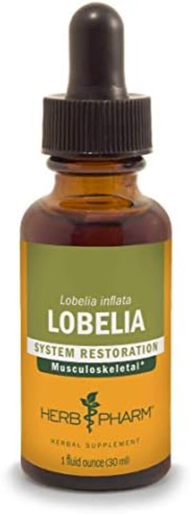 Herb Pharm Certified Organic Lobelia Liquid Extract For Musculoskeletal System Support - 1 Ounce