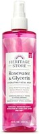 Heritage Store Rosewater &amp; Glycerin Hydrating Facial Mist - Dry Combination Skin Care - Rose Water Spray W/Vegetable Glycerine, Made Without Dyes Or Alcohol, Hypoallergenic, Vegan, Cruelty Free, 12Oz