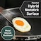 Hexclad 10 Inch Hybrid Stainless Steel Frying Pan With Stay Cool Handle Pfoa Free, Dishwasher And Oven Safe, Non-Stick, Works With Induction Cooktop, Gas, Ceramic, And Electric Stove