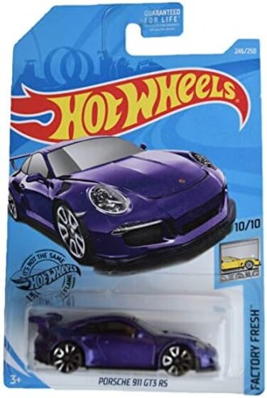 Hot Wheels 2019 Factory Fresh Porsche 911 Gt3 246/250, Purple
