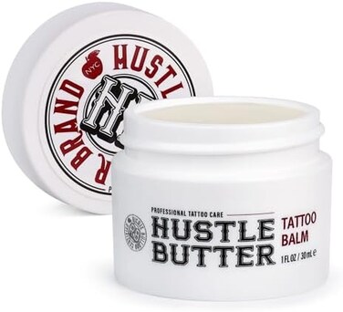 Tattoo Butter For Before, During, And After The Tattoo Process - Lubricates And Moisturizes - 100% Vegan Replacement For Petroleum-Based Products - 1 Oz