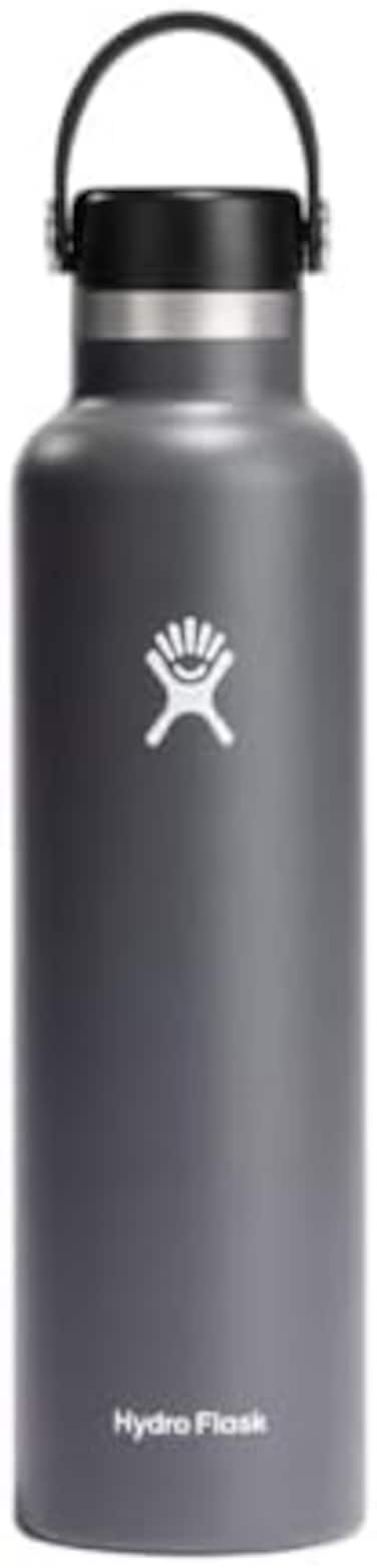 Hydro Flask - Water Bottle 709ml (24 Oz) - Vacuum Insulated Stainless Steel Water Bottle With Leak Proof Flex Cap And Powder Coat - Bpa-Free - Standard Mouth - Stone