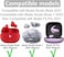 6 Pairs Double Flange Compatible With Beats Studio Buds + / Fit Pro Ear Tips, S/M/L Replacement Noise Isolation Silicone Eartips Earbuds Fit In Case For Beat Studio Buds - 2 Flange Black