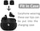6 Pairs Double Flange Compatible With Beats Studio Buds + / Fit Pro Ear Tips, S/M/L Replacement Noise Isolation Silicone Eartips Earbuds Fit In Case For Beat Studio Buds - 2 Flange Black