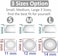 3 Pairs Compatible With Airpods Pro 1St 2Nd Ear Tips Buds, Small Medium Large 3 Size Replacement Silicone Rubber Eartips Earbuds Gel Accessories Compatible With Airpods Pro 2 And 1St - S/M/L White