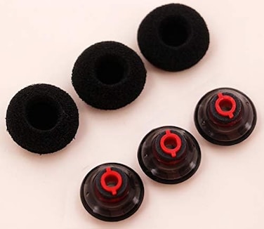 مجموعة أدوات استبدال سماعات الأذن لجهاز Plantronics Voyager 5200، أطراف أذن هلامية متوسطة الحجم ورغوة لجهاز Plantronics Voyager 5200 / مجموعة سماعات الأذن Legend [3 عبوات] (رمادي متوسط)