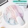 Marble Round Mouse Pad, Pink Marble Customized Premium-Textured Mouse Mat, Washable Mousepads With Lycra Cloth, Non-Slip Rubber Base Small Mousepad, 7.87&times;7.87&times;0.12 Inches (Pink Marble)