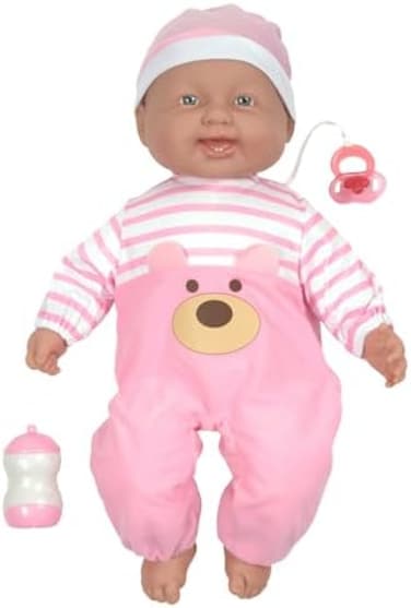 Jc Toys Lots To Cuddle Babies 20-Inch Pink Soft Body Baby Doll And Accessories Designed By Berenguer