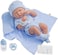 Jc Toys Berenguer Boutique La Newborn 14-Inch Life-Like Real Boy Doll 9 Piece Gift Set, Blue