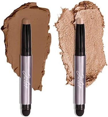 Julep (Sand Shimmer &amp; Ginger Matte Duo) - Eyeshadow 101 Creme To Powder Waterproof Eyeshadow Stick Duo, Sand Shimmer And Ginger Matte