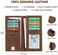 Kattee Men's Vintage Genuine Leather Long Wallet For Checkbook Credit Cards