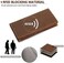Kattee Men's Vintage Genuine Leather Long Wallet For Checkbook Credit Cards