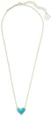 Kendra Scott Ari Heart Adjustable Length Pendant Necklace For Women, Fashion Jewelry