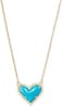 Kendra Scott Ari Heart Adjustable Length Pendant Necklace For Women, Fashion Jewelry