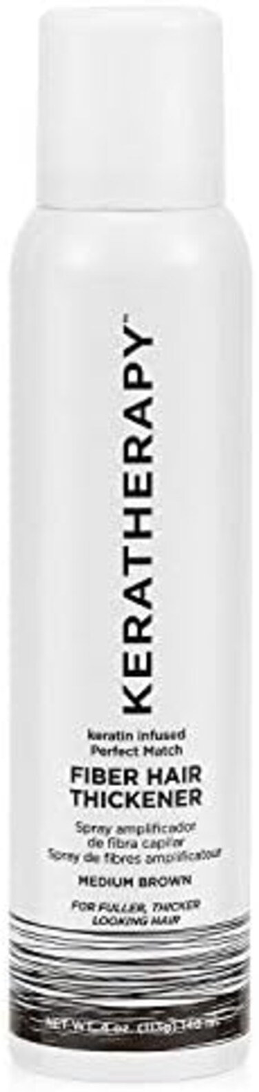 مكثف الشعر بالألياف المتطابقة تمامًا بالكيراتين، بني متوسط، 118 مل (عبوة من قطعة واحدة)