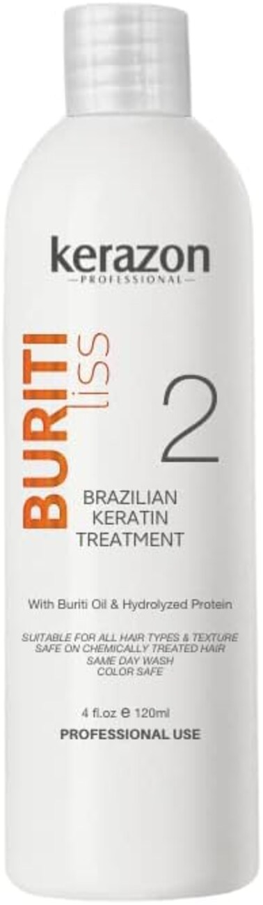 Brazilian Keratin Treatment Hair Complex Blowout 4Oz/120ml Tratamiento De Keratina Importada Buriti Liss By