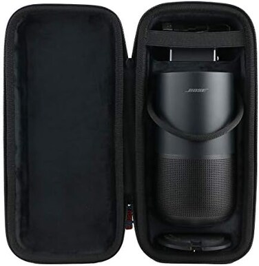 حقيبة سفر صلبة بديلة من خانكا لمكبر الصوت الذكي المحمول Bose (مربع ثلاثي أسود)