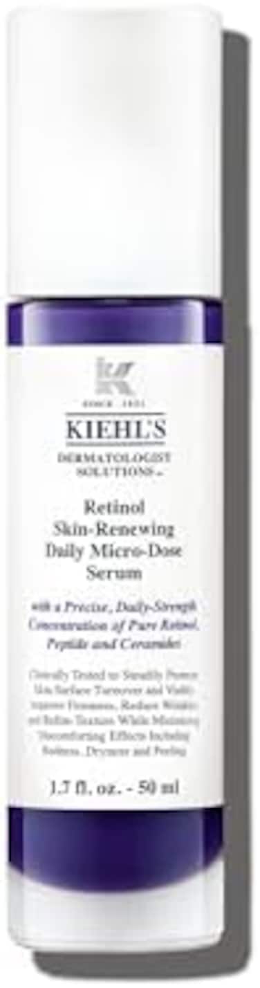 Kiehl's Daily Micro-Dose Anti-Aging Retinol Facial Serum, Reduces Wrinkles, Firms Skin, Evens Skin Tone, Youth Renewing &amp; Hydrating Formula, With Retinol &amp; Ceramides, Paraben-Free - 1.7 Fl Oz